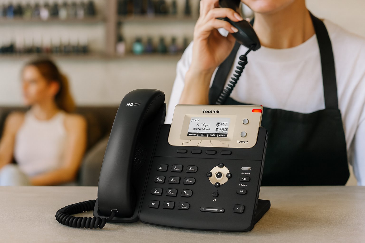 Yealink T21P E2 Entry-Level Desk Phone (2 Lines, Power Adapter Included)