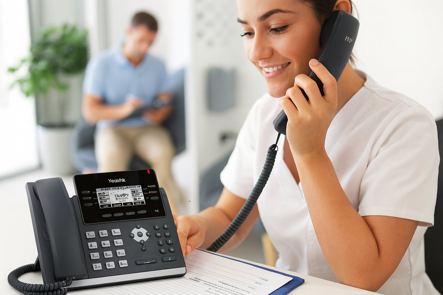 Yealink T41S Desk Phone (6 Lines, PoE, No Power Supply)