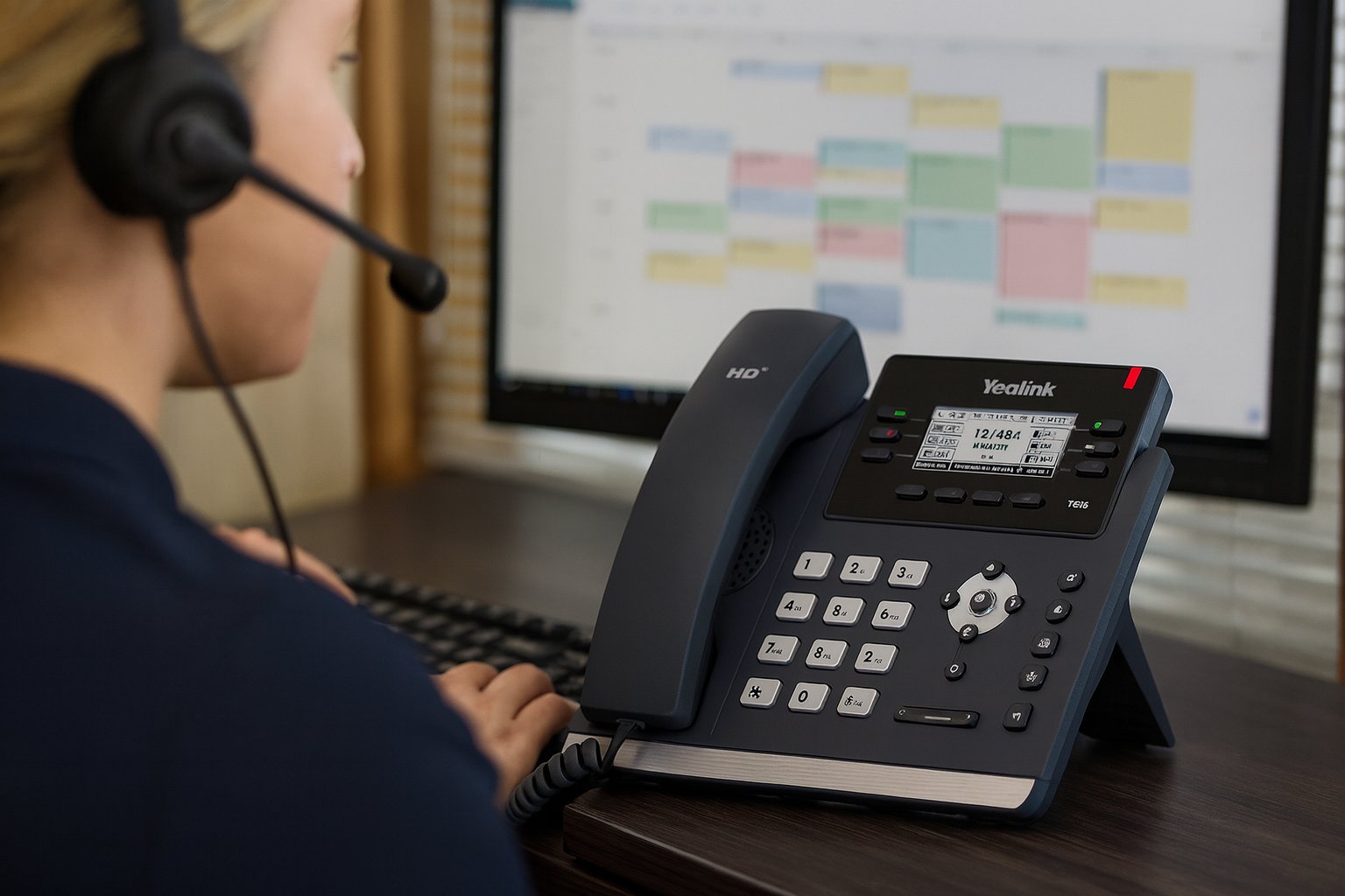 Yealink T42S Desk Phone (12 Lines, Gigabit, PoE, No Power Supply)