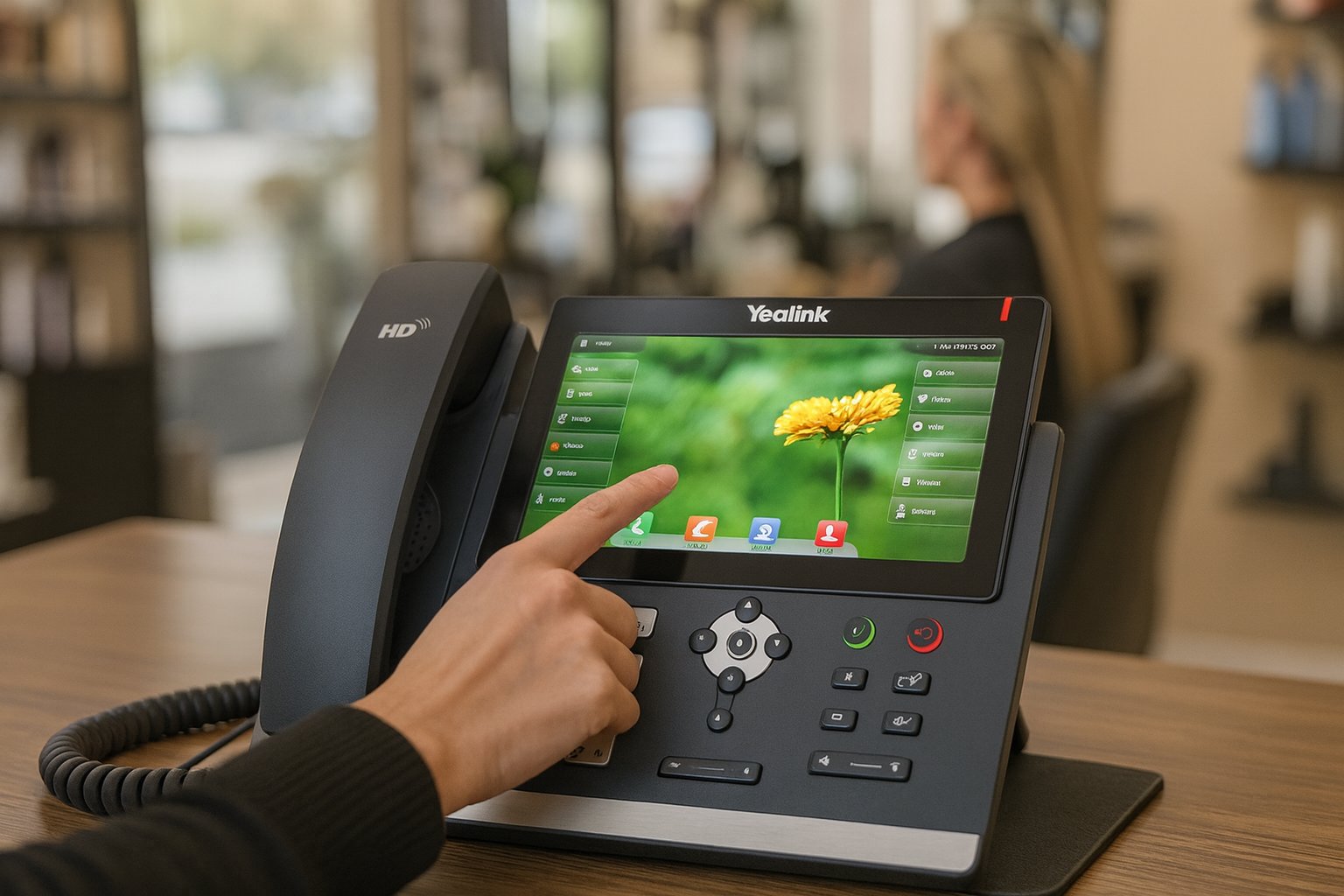 Yealink T48S Desk Phone (16 Lines, 7-Inch Touchscreen, No Power Supply)
