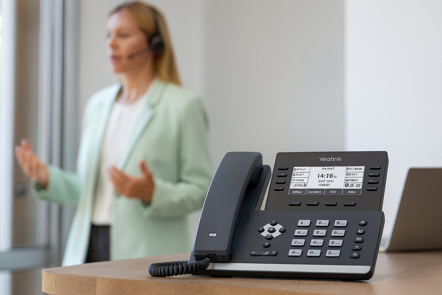 Yealink T53W Desk Phone (12 Lines, Wi-Fi and Bluetooth Built In, No PS)