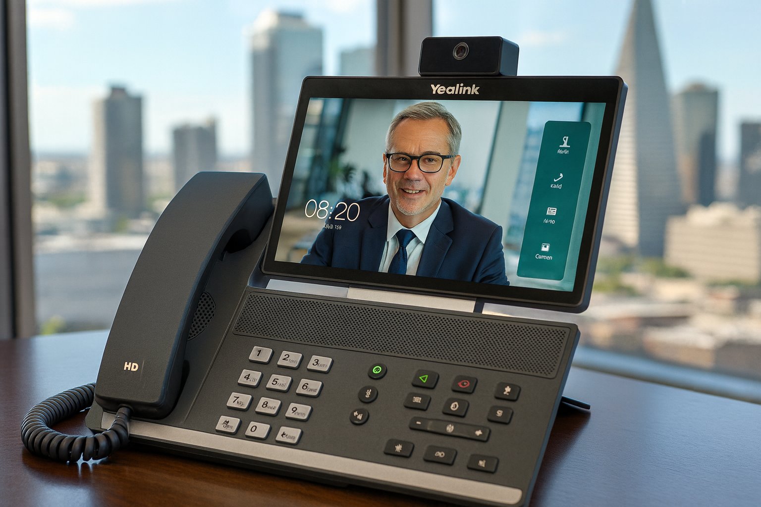 Yealink VP59 Video Desk Phone (8-Inch Touchscreen, Built-In HD Camera)