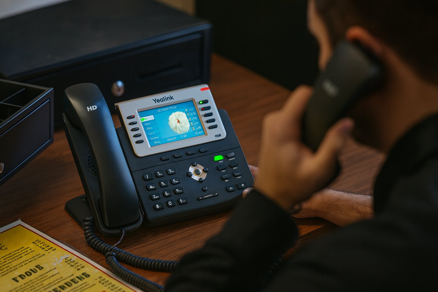 Yealink T29G Desk Phone (16 Lines, Color Screen, Gigabit, No Power Supply)