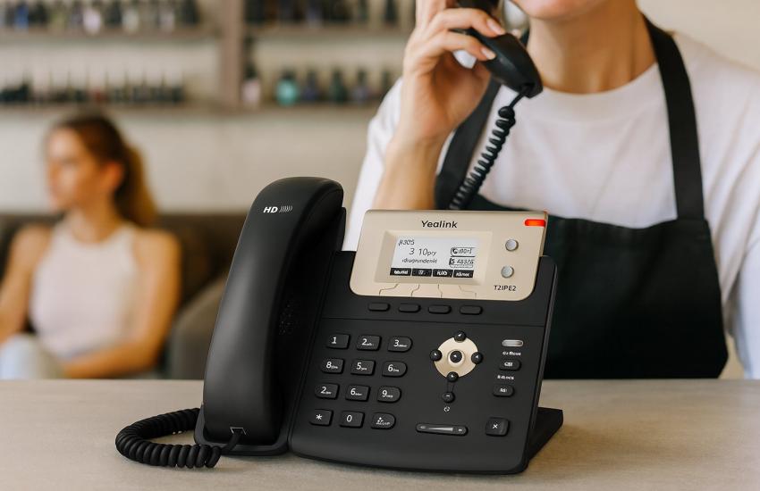 Yealink T21P E2 Entry-Level Desk Phone (2 Lines, Power Adapter Included)