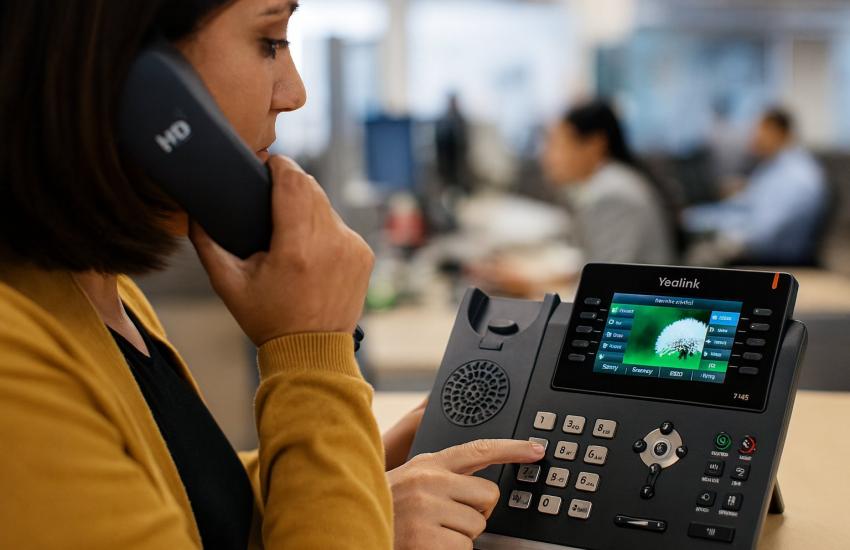 Yealink T46S Desk Phone (16 Lines, Color Screen, Gigabit, No Power Supply)