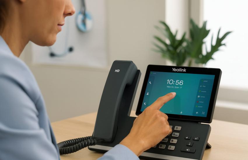 Yealink T56A Smart Desk Phone (7-Inch Touchscreen, Android, No Power Supply)