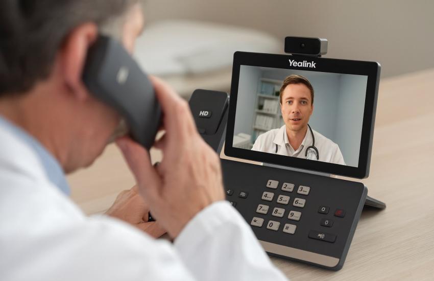 Yealink T58V Video Desk Phone (7-Inch Touchscreen, Camera Included, No PS)